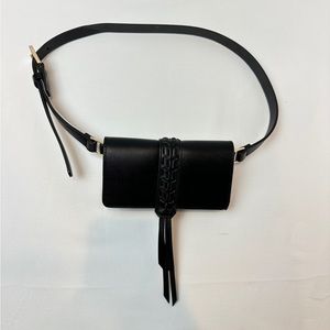 Tahari Black Belt Bag